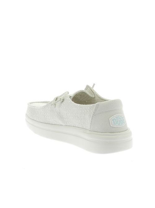 Wendy Rise Perf Canvas stringata da donna in tela bianca HEY DUDE | 43682100